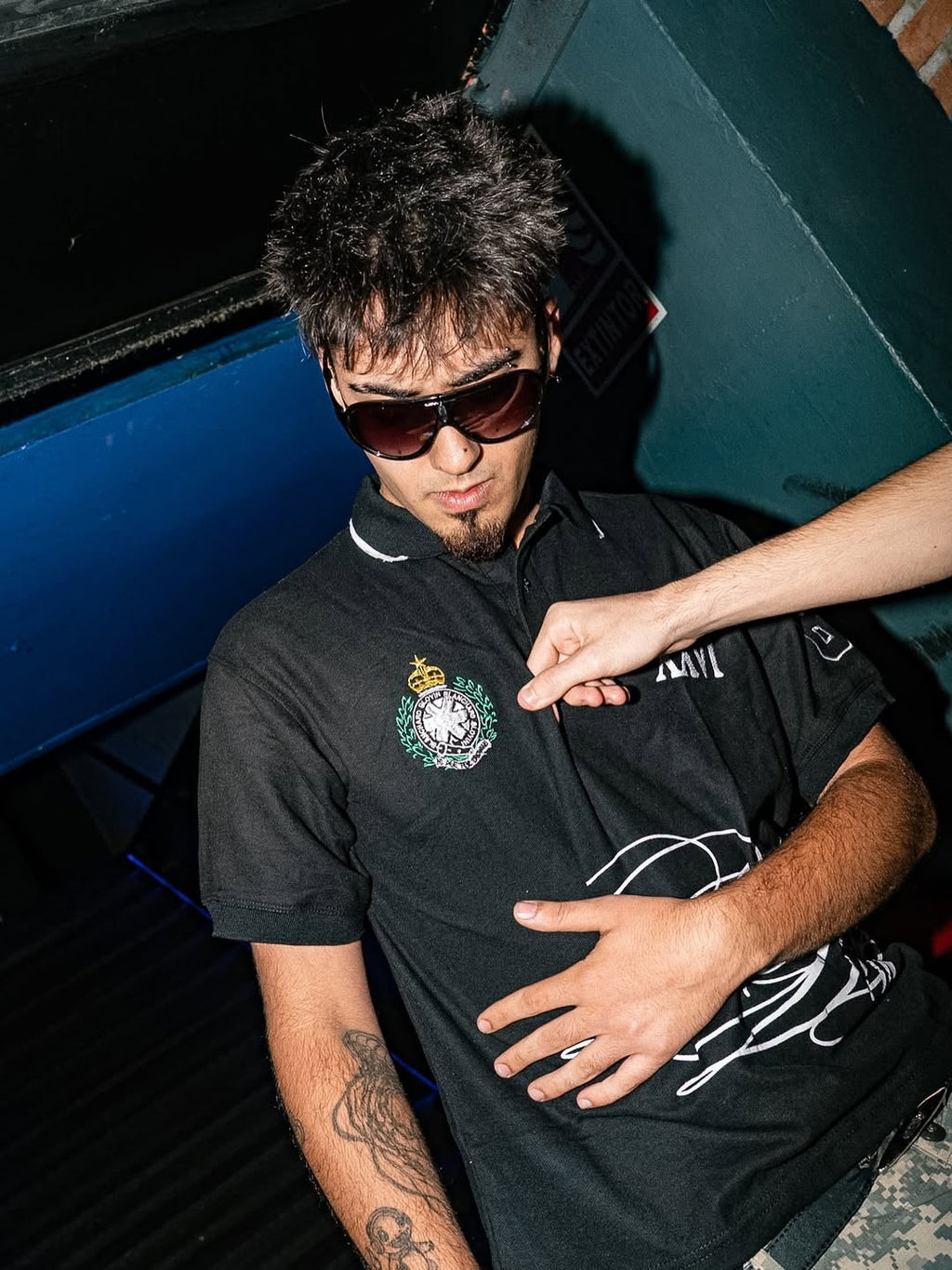 Bloyin x Blandchard Polo (Negro)